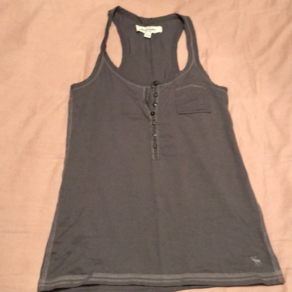 Abercrombie tank button up front top